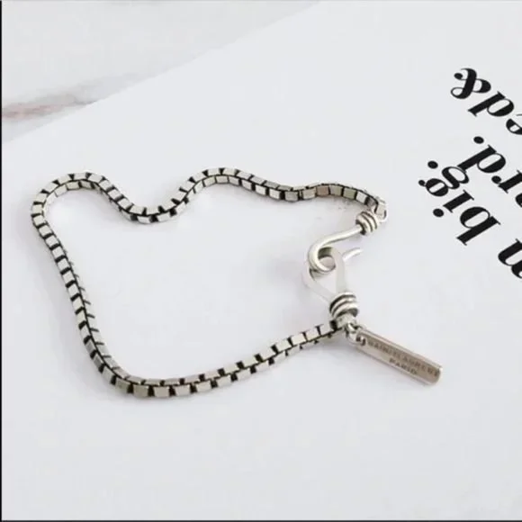 NEW 925 STERLING SILVER CHAIN BRACELET, NICE BRACELET, CUTE BRACELET. - Picture 5 of 7